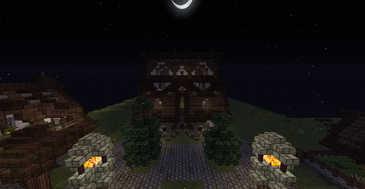 Constructed an Inn, not yet complete, currently with 8 bedrooms, a lounge and a bar.<br />
Going...