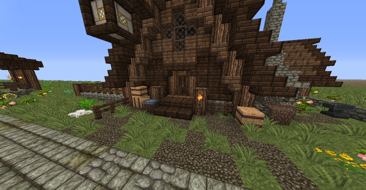 Did some construction on the Inn/Hotel, add a stables to park your horses, a garden for the inn...