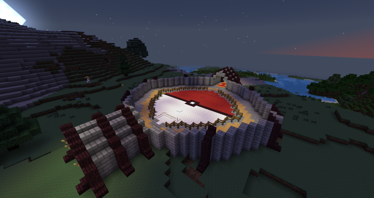 A pixelmon arena