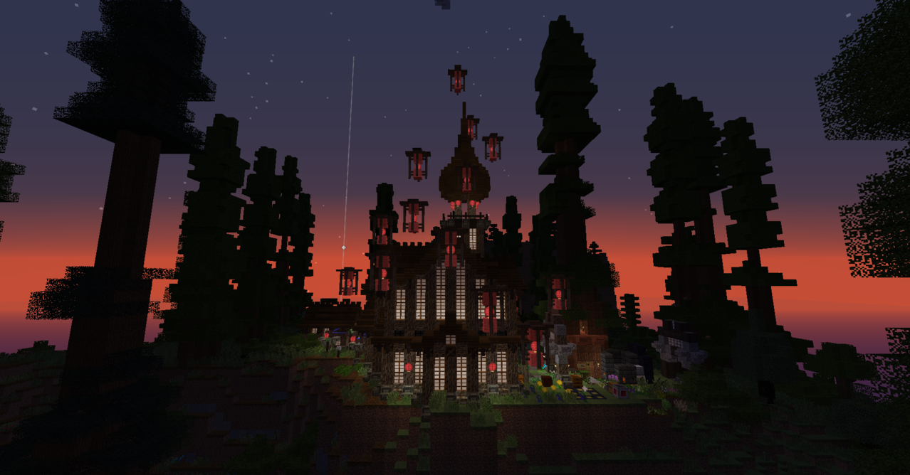 The Front of my house at dusk.