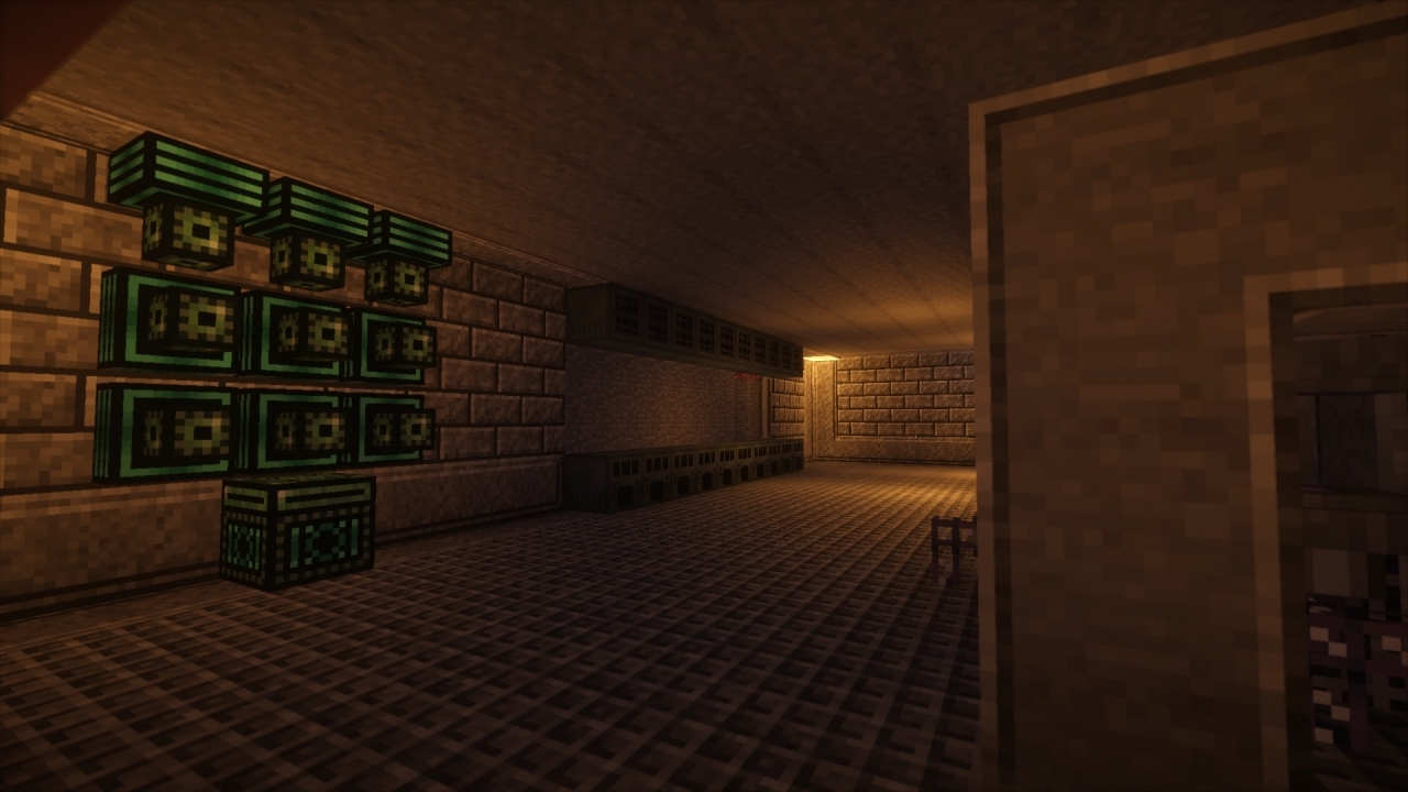 Here is were all the magic happens. Automated ore processing at its finest.