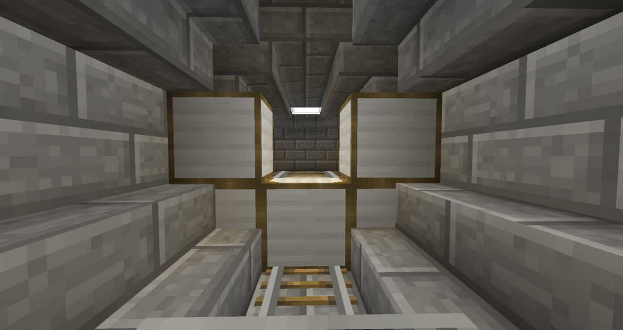 The security door opens automatically if an allowed minecart approaches