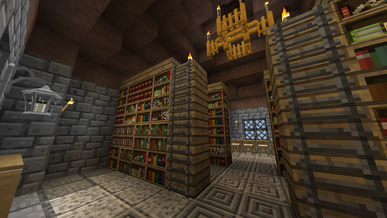 Inside the library