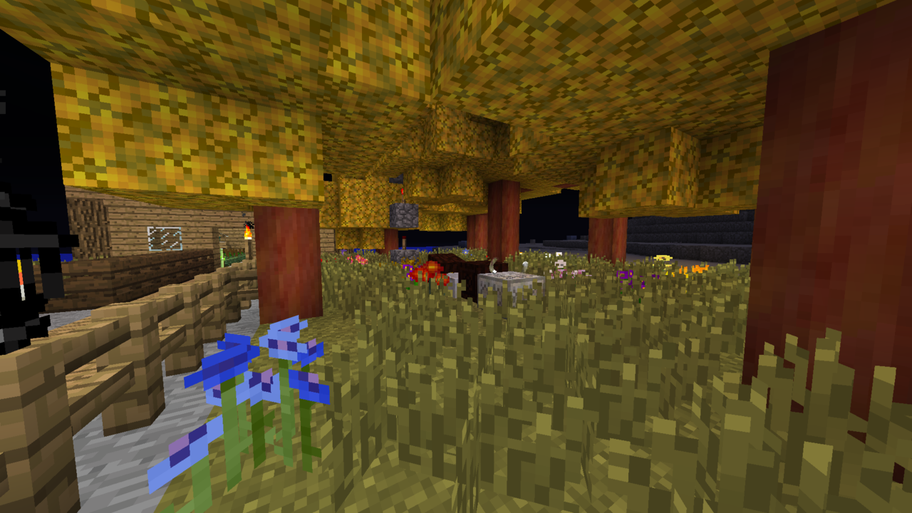 Our little botania area were we generate mana and stuff