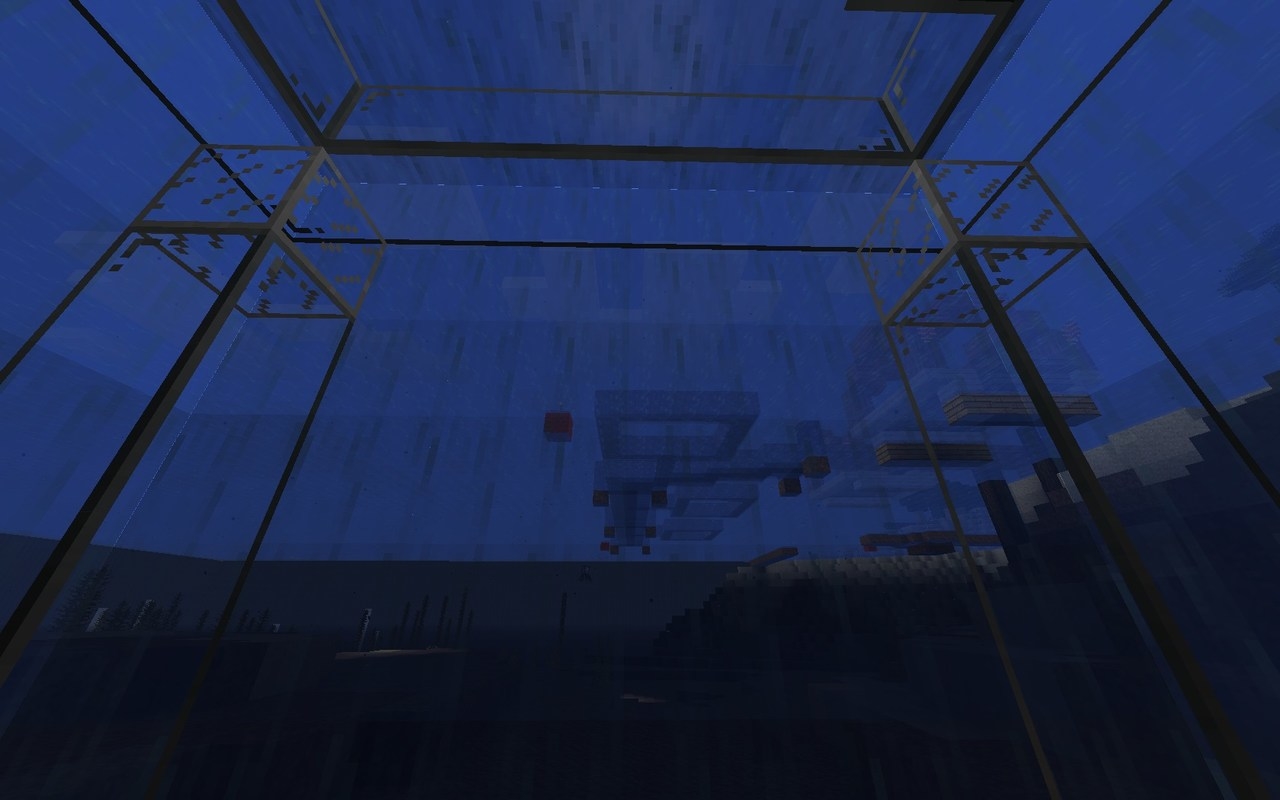 The underwater observatory from the inside...