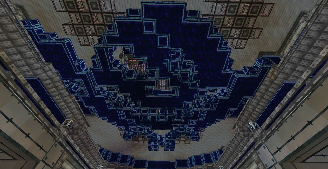 The Blue Rogue&#039;s flag, located on the ceiling, hiding our ME controller, with... Molecular...