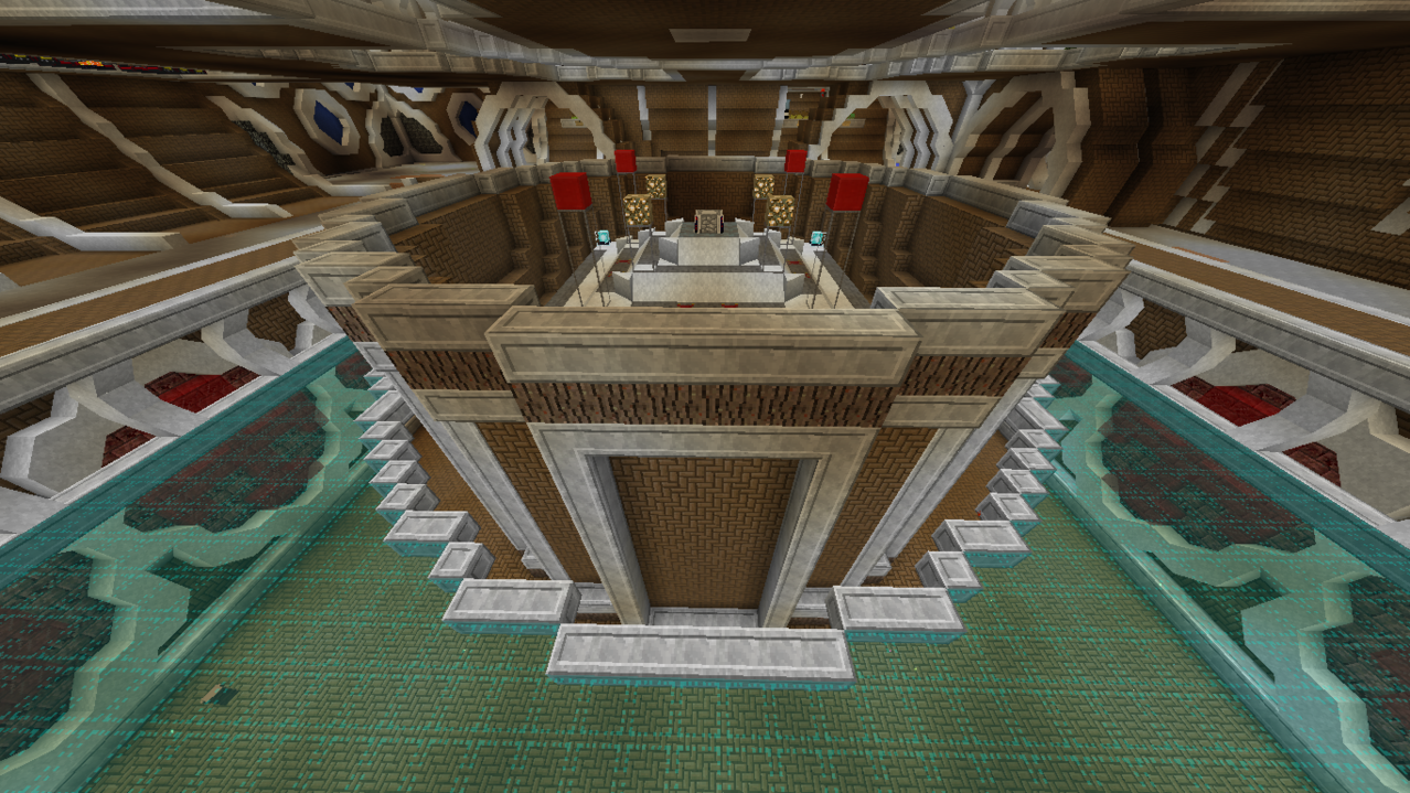 T5 Altar, Spherical Inset. Tower is circular. Alfglass floor w/ supports.