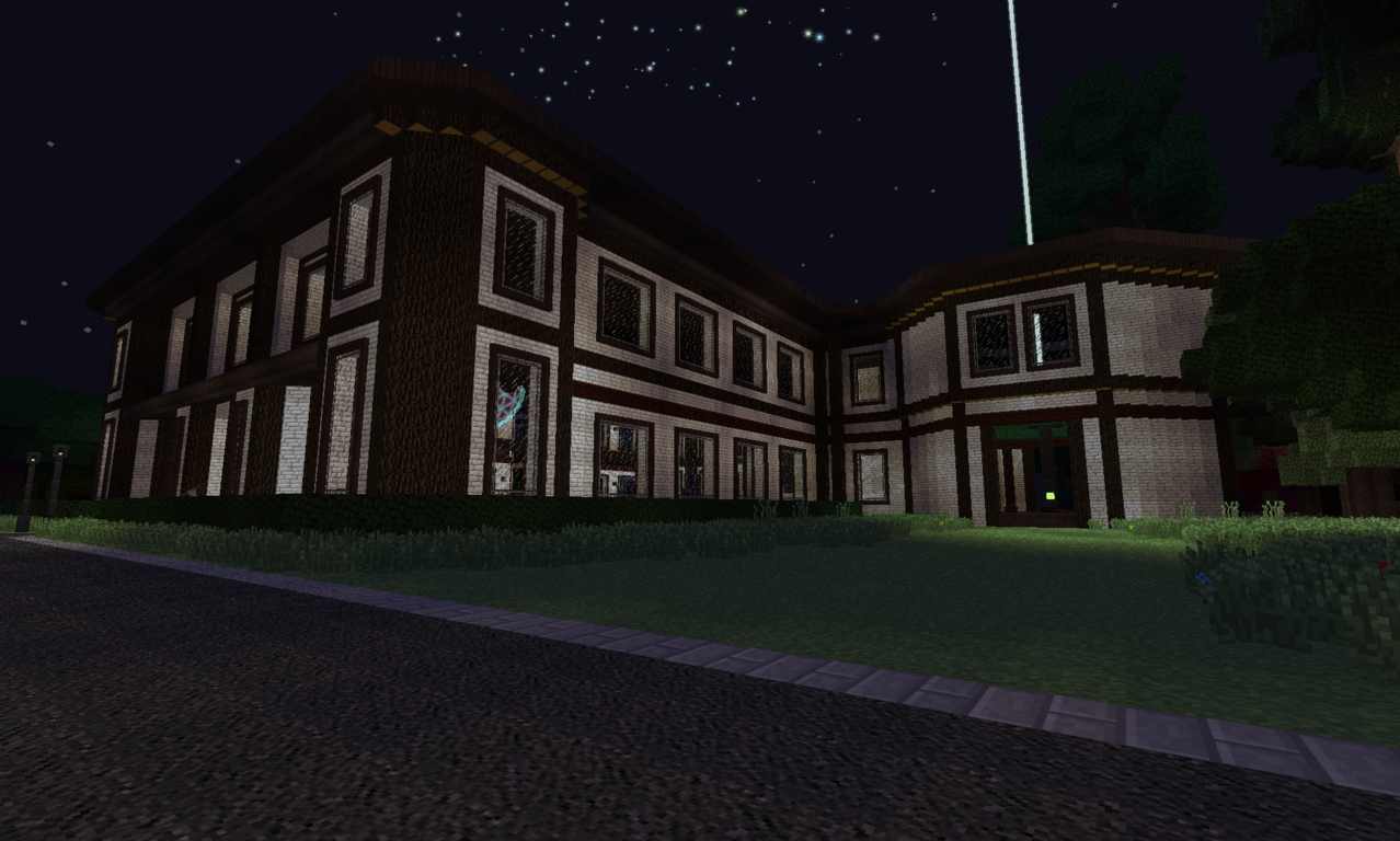 outdoor view, beacon is for gaia fighting arena above the botania place <img...