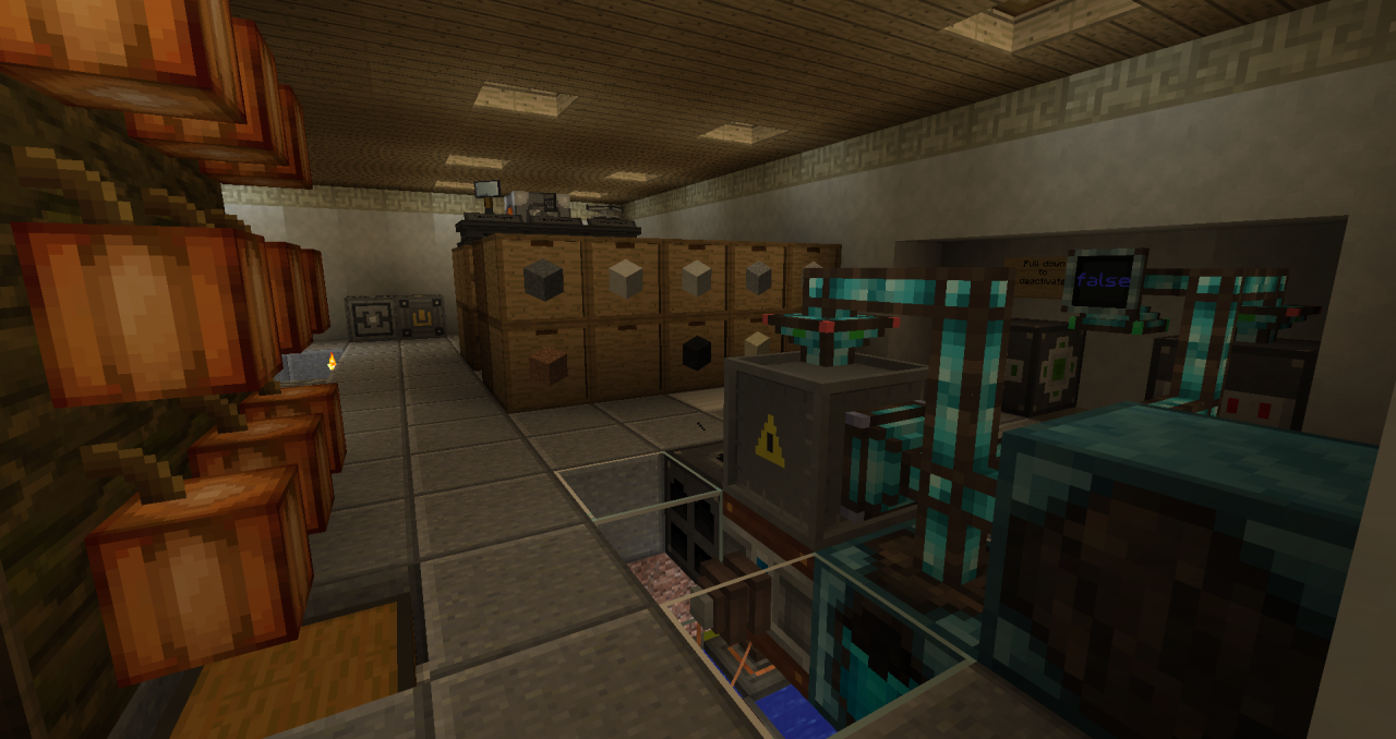 In the meantime an underground construction base supplies materials for building. Cocoa bean...