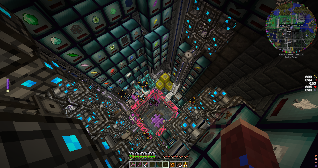 The Storage Level! Between resonant caches and hoards of 64 drives the ME tower is quite a...