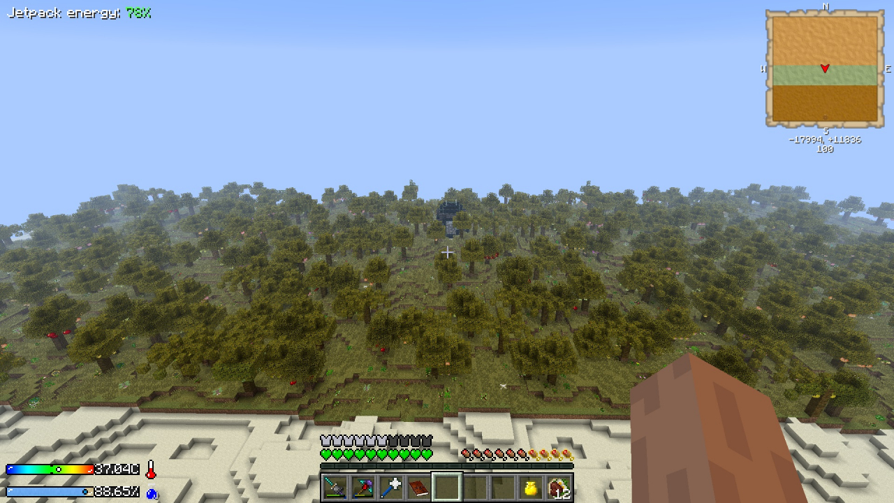 Yes we terraformed our island and turned it into a forest.