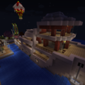 It sails at night