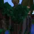 Leaves are creating a bridge.