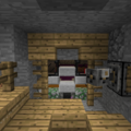 a mine shaft with a mob farm