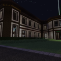 outdoor view, beacon is for gaia fighting arena above the botania place :)