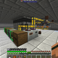 Early game tree farm. 
Macerator grinds up extra saplings to make bio chaff, macerate that for dirt blocks.

Immersive Engineering external heaters to fire up the furnaces to make charcoal from...