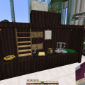 The work bench and the study table didn't work for me, so I made a large study desk for all sorts of magic learning. Potions are made and held here too. Inside of the chest is a single cookie, for...